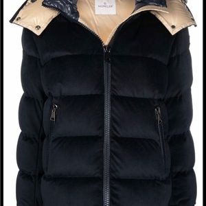 Moncler Holostee Velvet puffer jacket